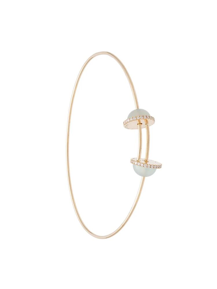 Delfina Delettrez pearl end bangle - Metallic Cover