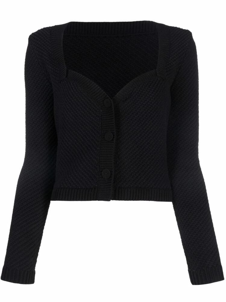 Nanushka slim-fit knit cardigan - Black Cover