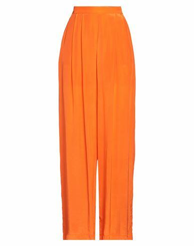 Emma & Gaia Red Woman Pants Orange Viscose Cover