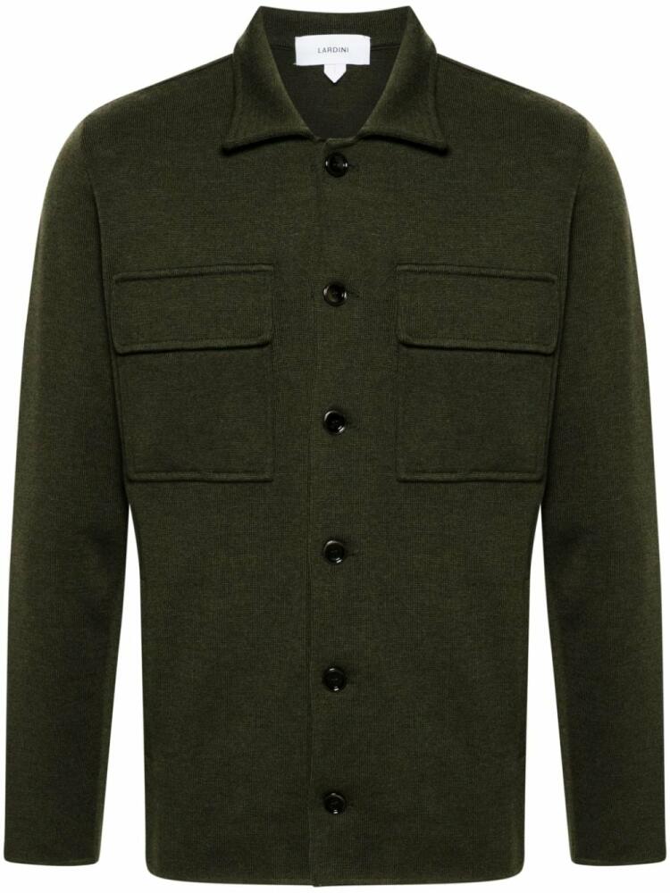 Lardini virgin wool cardigan - Green Cover