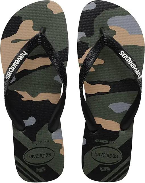 Havaianas Top Camo Flip Flop Sandal (Green Olive 1) Men's Sandals Cover