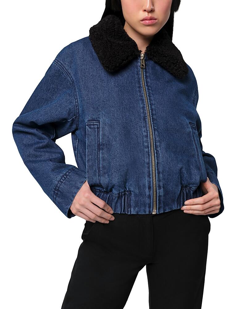 Apparis Carine Denim Bomber Jacket Cover