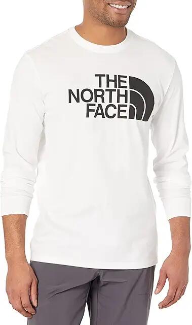 The North Face Long Sleeve Half Dome Tee (TNF White/TNF Black) Men's T Shirt Cover