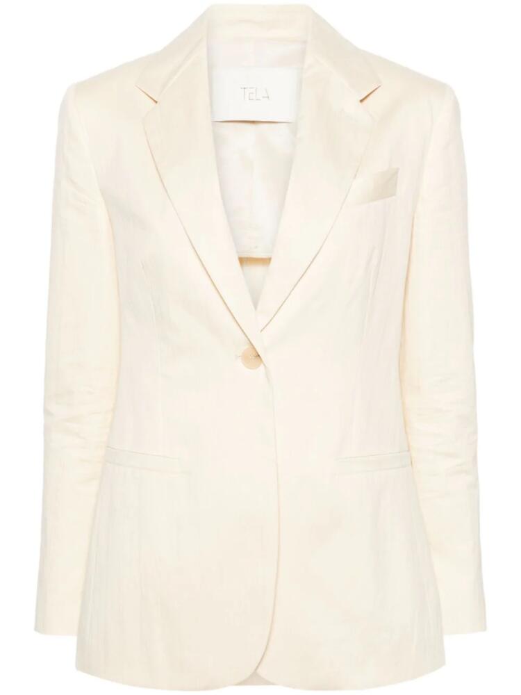 Tela Abelia single-breasted blazer - Neutrals Cover