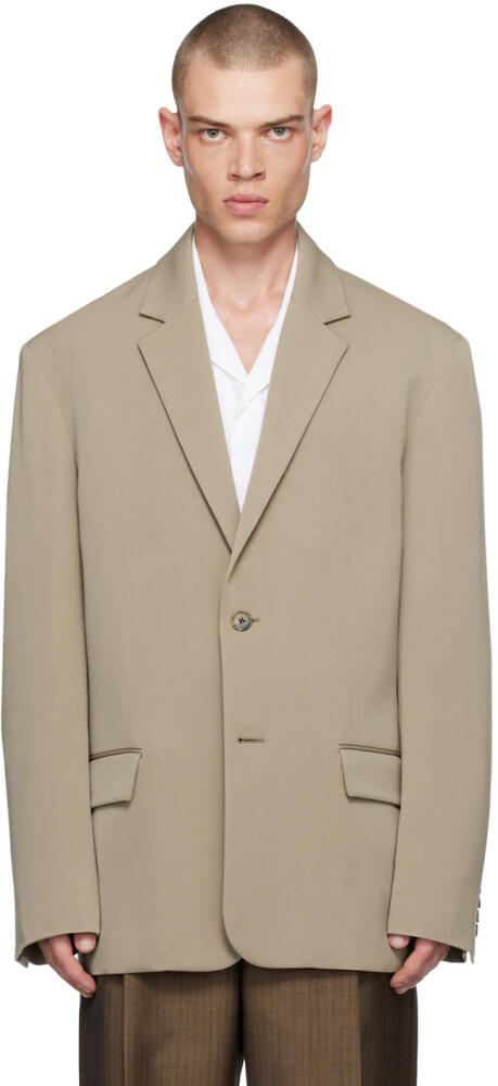 The Row Taupe Eligio Blazer Cover