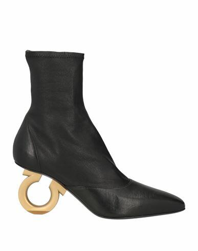 Ferragamo Woman Ankle boots Black Leather Cover