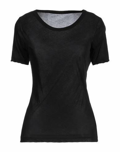 Yohji Yamamoto Woman T-shirt Black Cotton Cover