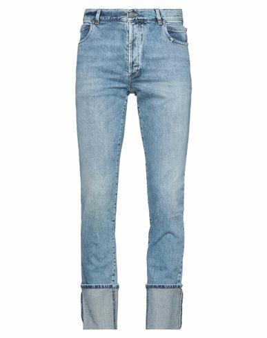 Balmain Man Jeans Blue Cotton, Elastane Cover