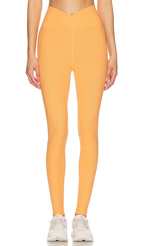 YEAR OF OURS Ribbed Veronica Legging in Orange Cover