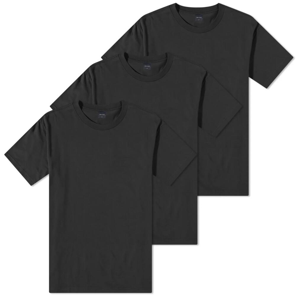 John Elliott Men's 3 Pack Foundation T-Shirt in Black Cover