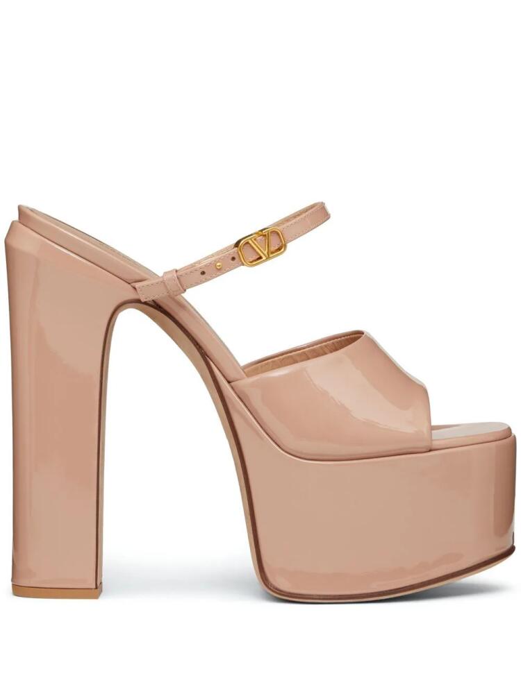 Valentino Garavani Tan-Go 155mm platform sandals - Pink Cover