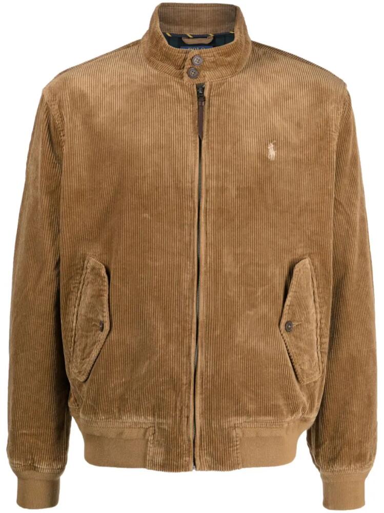 Polo Ralph Lauren Polo Pony corduroy cotton bomber jacket - Brown Cover