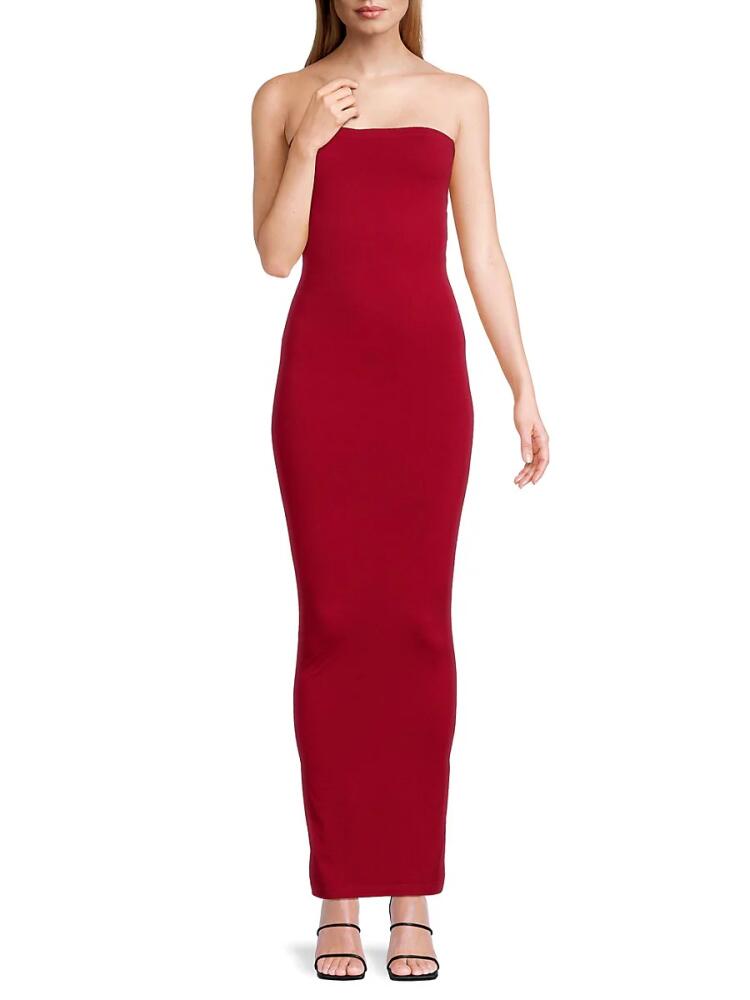 Wolford Women's Fatal Bodycon Maxi Dress - Soft Cherry Cover