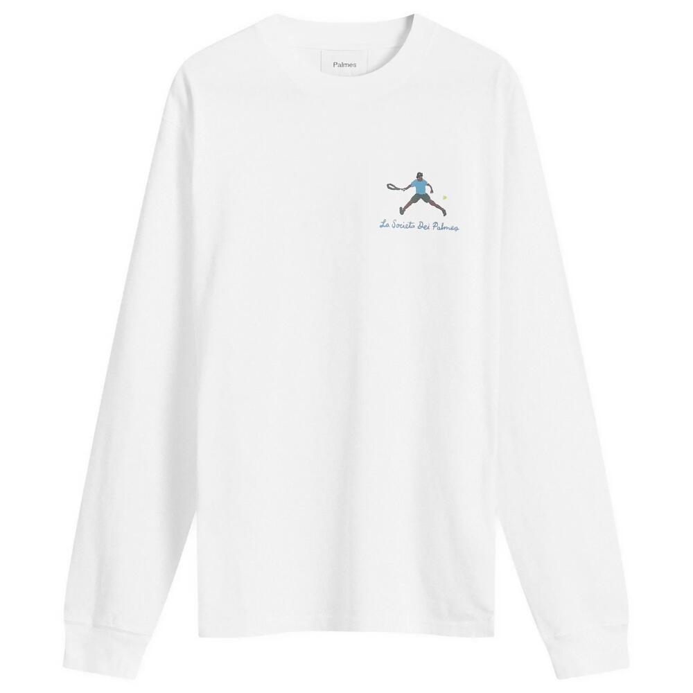 Palmes Men's Societá Long-Sleeved T-Shirt in White Cover