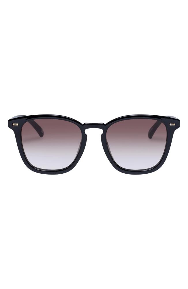 Le Specs Big Deal 53mm Square Sunglasses in Black Cover