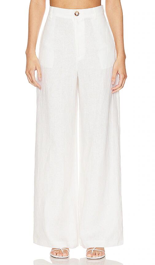 Bardot Enya Pant in Ivory Cover