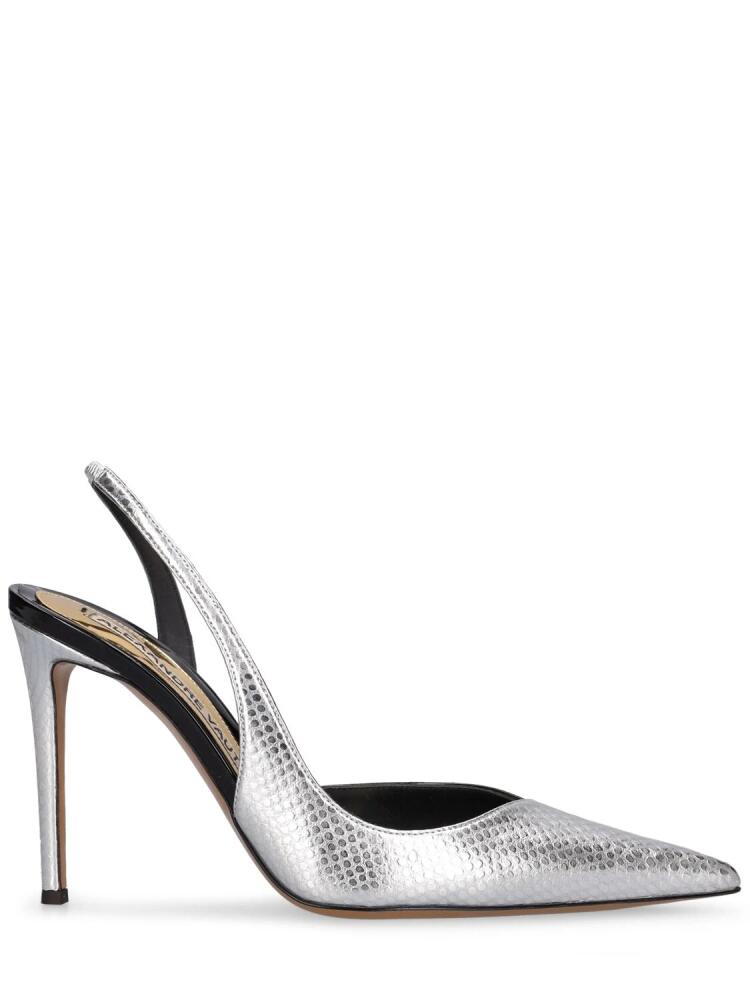 ALEXANDRE VAUTHIER 105mm Croc Embossed Leather Slingbacks Cover