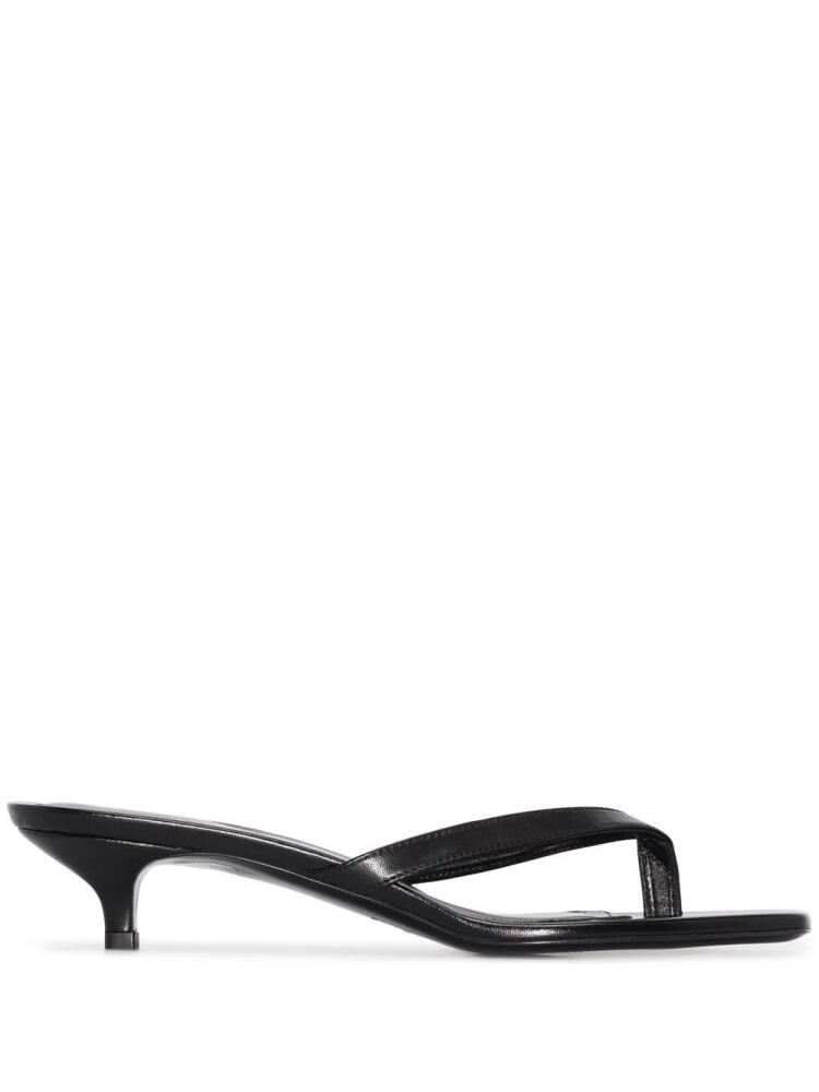 TOTEME 40mm kitten-heel flip-flops - Black Cover