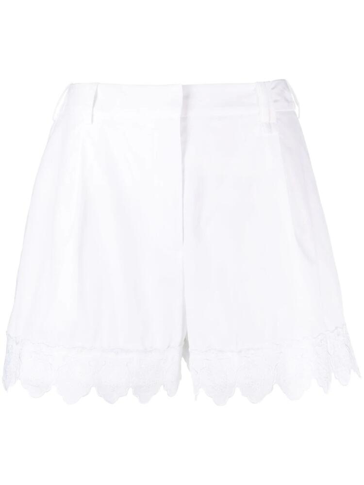 Simone Rocha lace-trim cotton shorts - White Cover