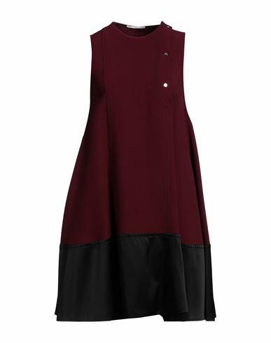 Marco De Vincenzo Woman Mini dress Deep purple Acetate, Viscose, Silk, Cotton, Polyamide Cover