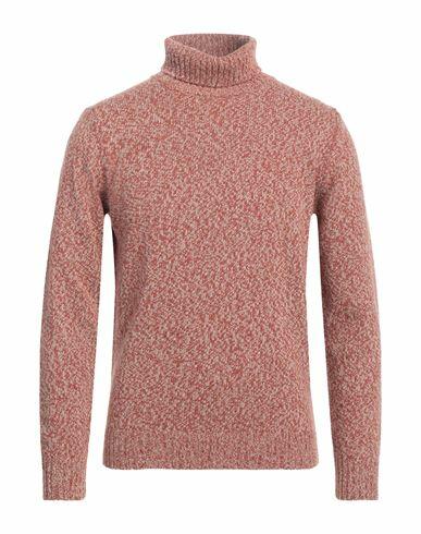 Ferrante Man Turtleneck Rust Merino Wool, Cashmere Cover