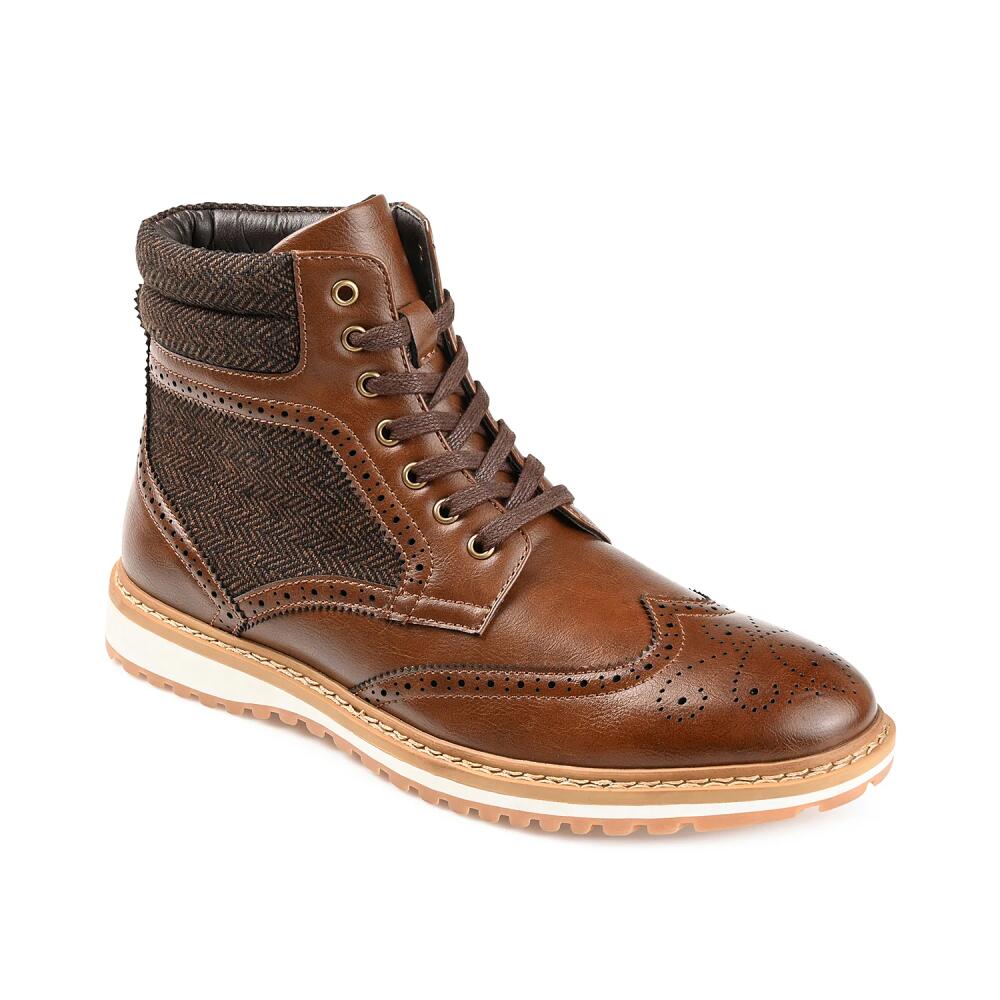 Vance Co. Harlan Wingtip Boot | Men's | Dark Brown Cover