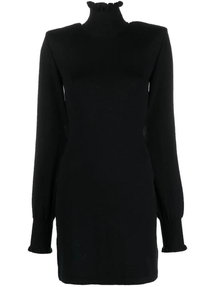 Sportmax high-neck long-sleeve dress - Black Cover