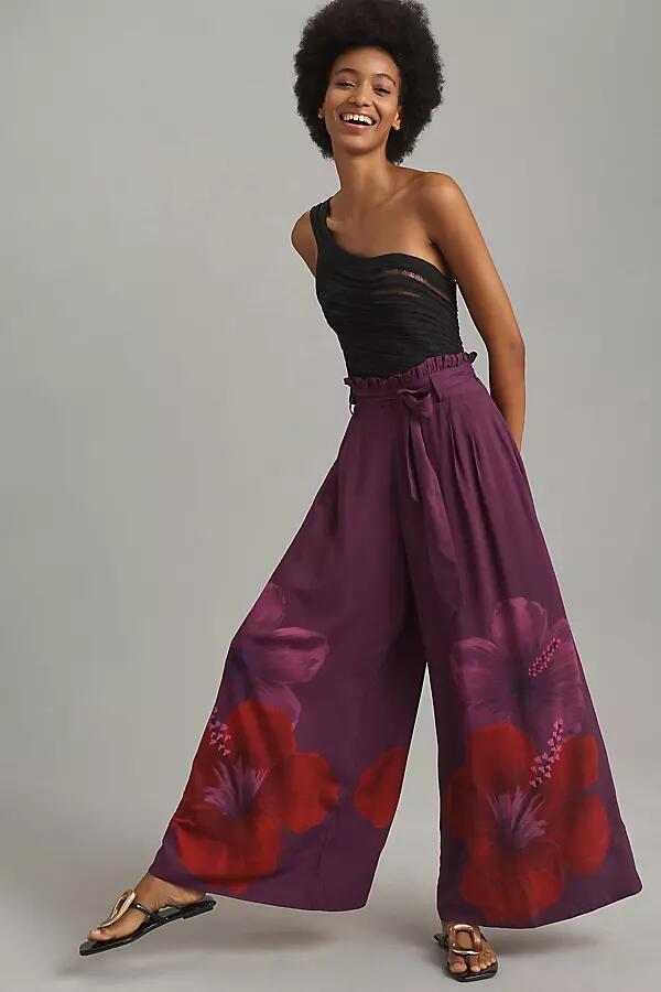 Farm Rio x Anthropologie Floral Wide-Leg Pants Cover