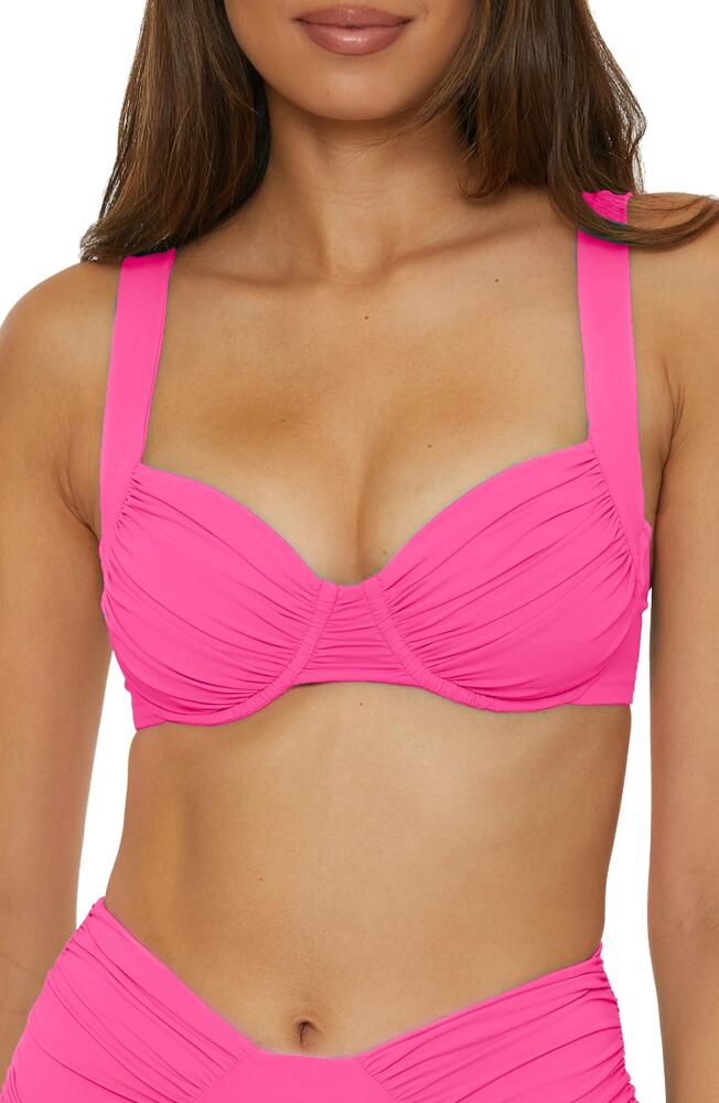 Becca Color Code Underwire Bikini Top in Pink Cover