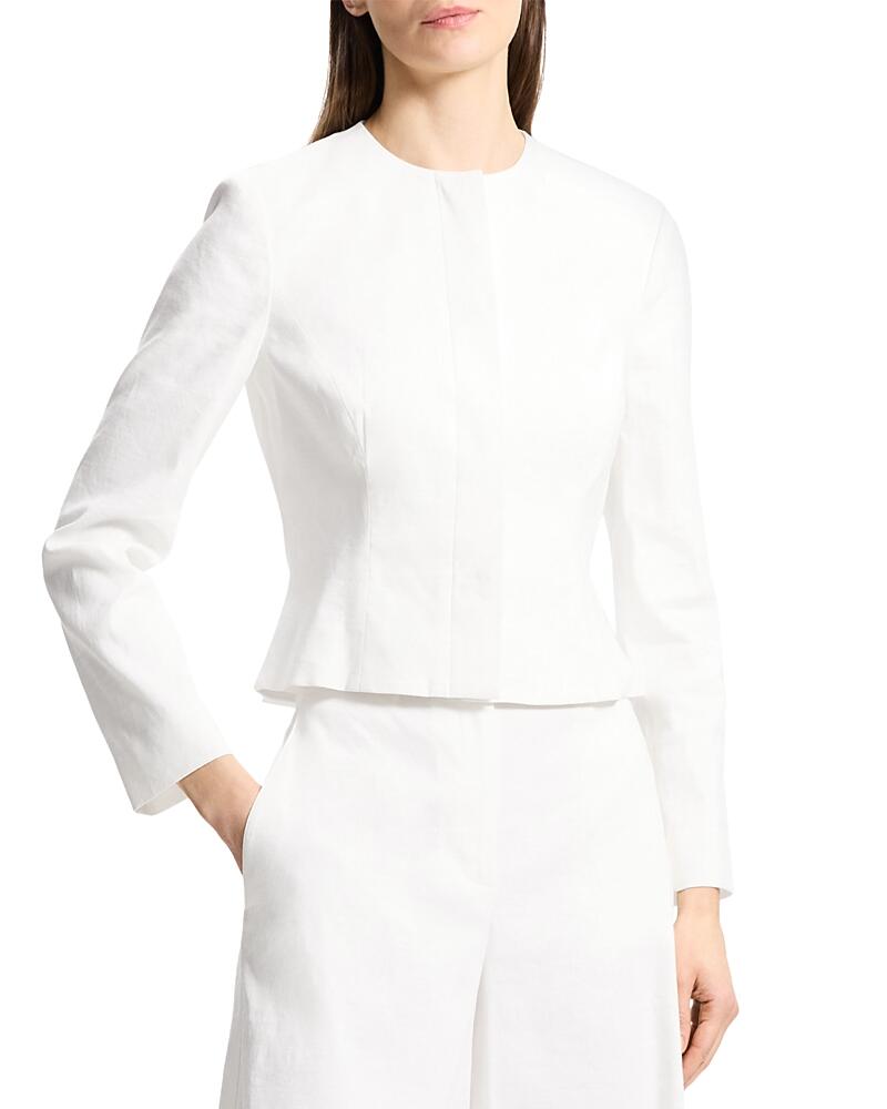 Theory Cropped Peplum Jacket Cover