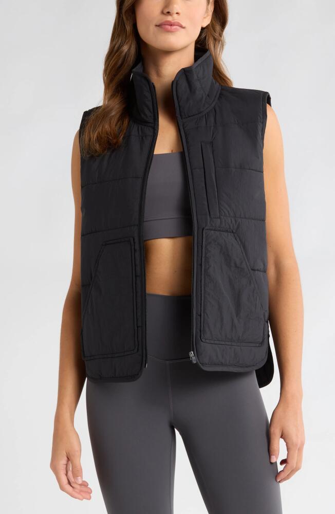 Zella Packable Quilted Vest in Black Cover