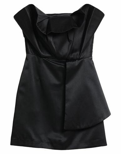 Cinqrue Woman Mini dress Black Polyester Cover