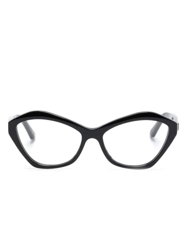 Balenciaga Eyewear logo-plaque cat-eye glasses - Black Cover