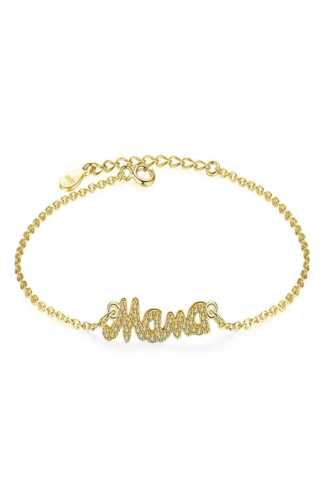 MELANIE MARIE Mama Pendant Bracelet in Gold Plated Cover