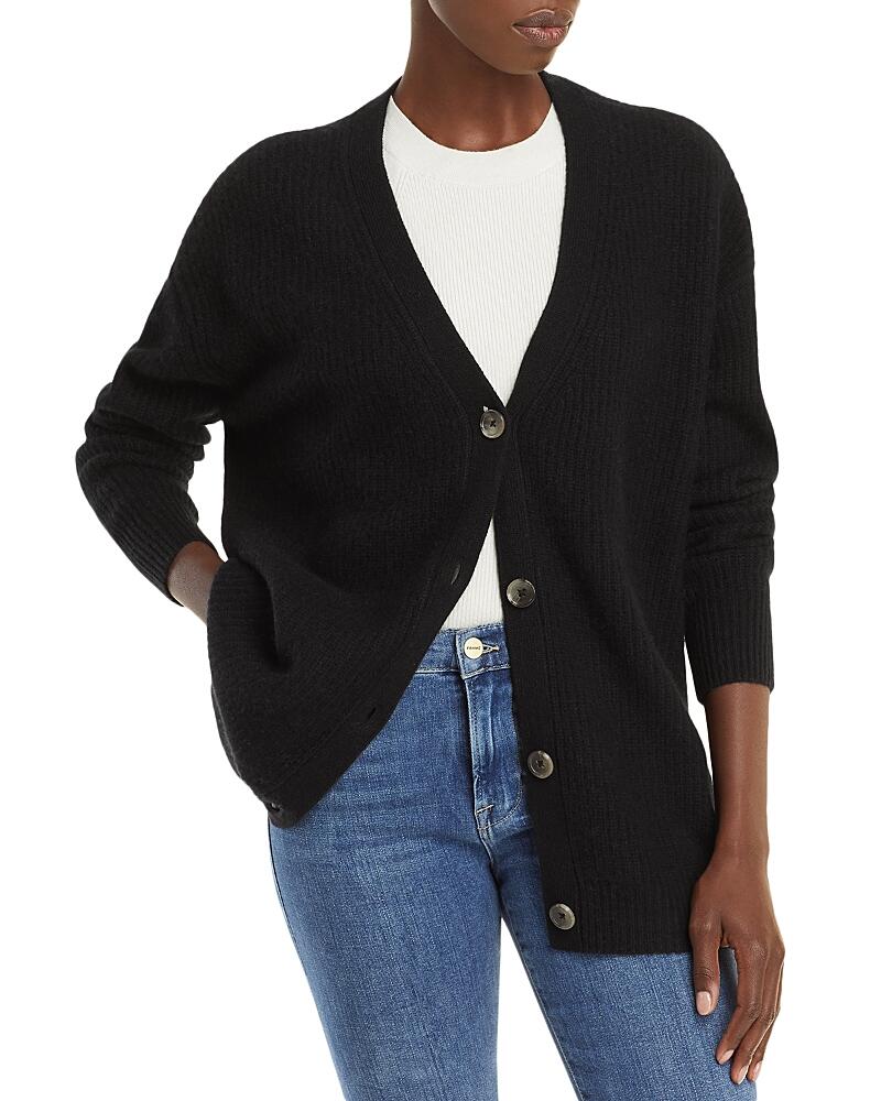 C by Bloomingdale's Cashmere Ribbed Oversized Cashmere Cardigan - Exclusive Cover