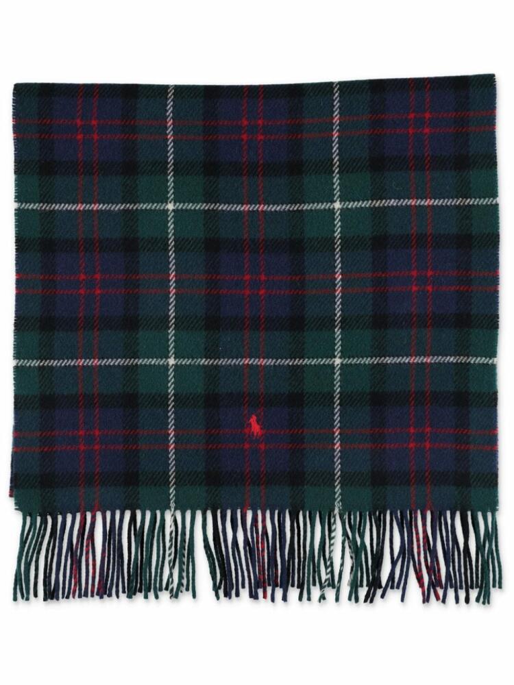 Polo Ralph Lauren tartan-check scarf - Green Cover