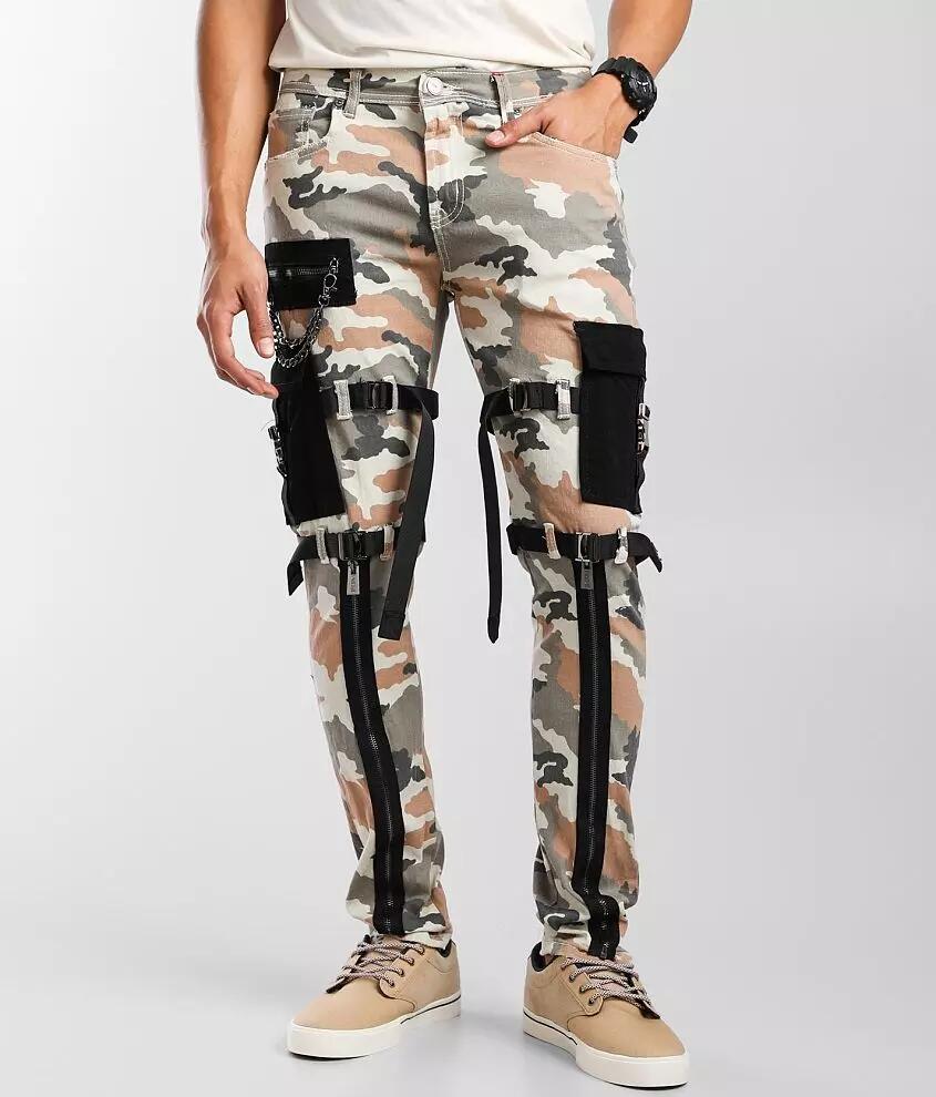 PREME Old Rose Camo Cargo Skinny Stretch Jean Cover