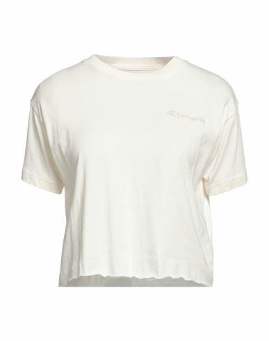 Champion Woman T-shirt Ivory Cotton Cover