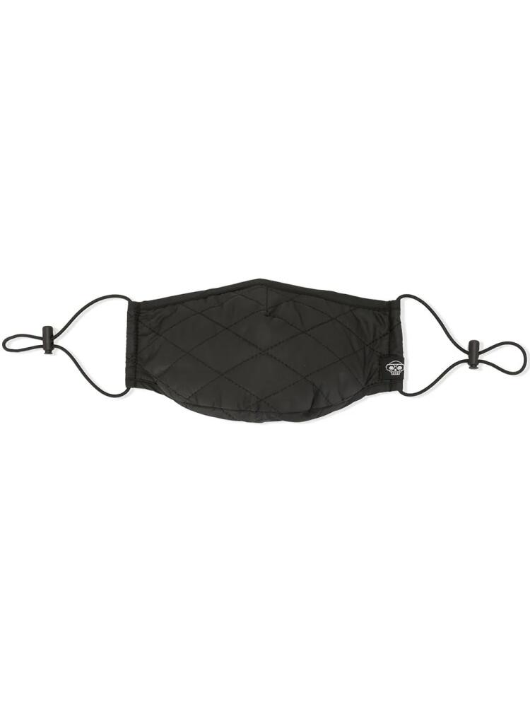 Mostly Heard Rarely Seen quilted face mask - Black Cover