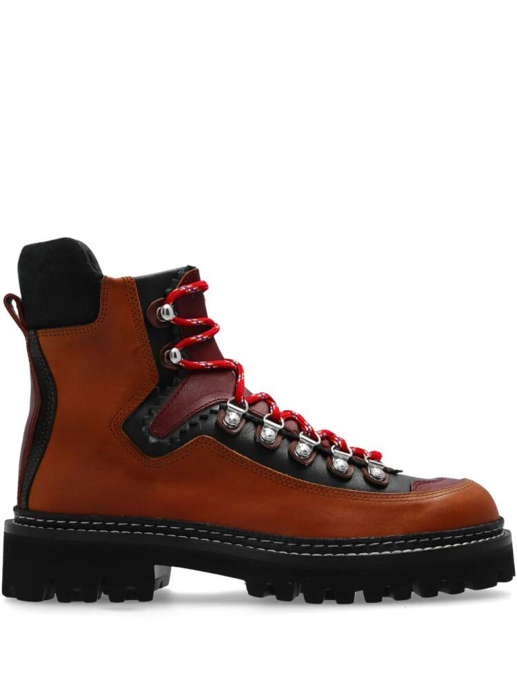 DSQUARED2 leather boots - Brown Cover