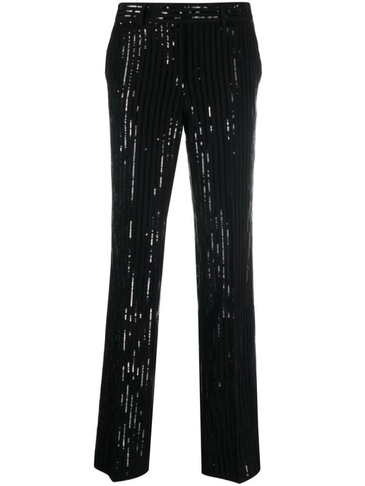 Michael Michael Kors high-waisted sequin trousers - Black Cover