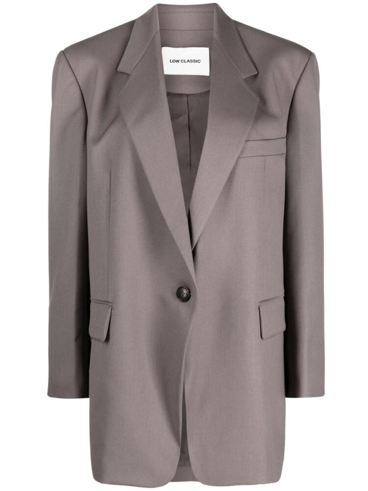 Low Classic notched-lapel single-breasted jacket - Grey Cover