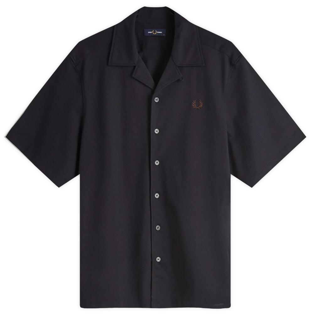 Fred Perry Men's Textured Vacation Shirt in Navy Cover