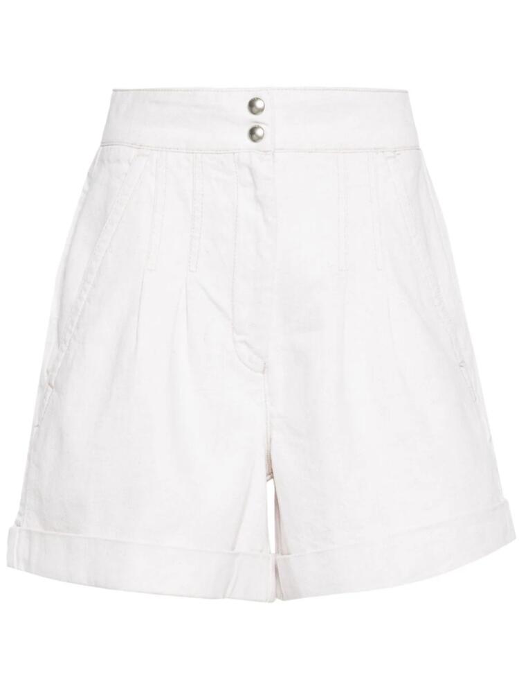 IRO pleat-detailing twill shorts - Neutrals Cover