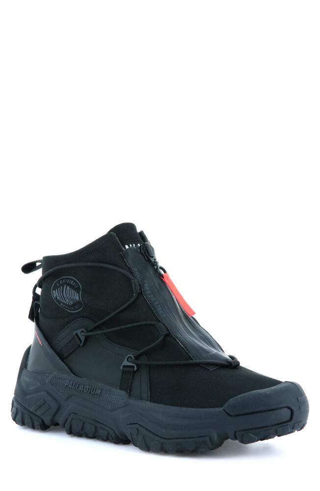 Palladium Off Grid Waterproof Boot in Black/Black Cover