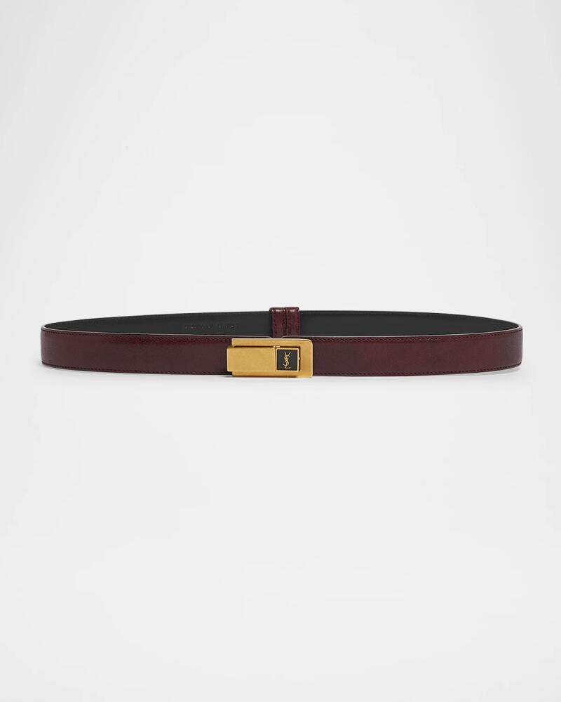 Saint Laurent YSL Skinny Leather Belt Cover