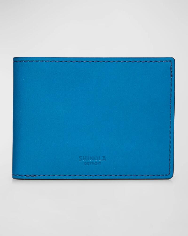 Shinola Men's Leather Slim Bifold Wallet Cover