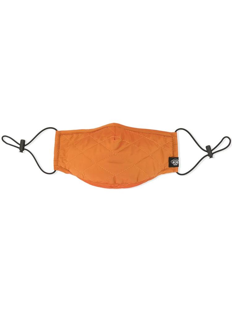 Mostly Heard Rarely Seen quilted face mask - Orange Cover