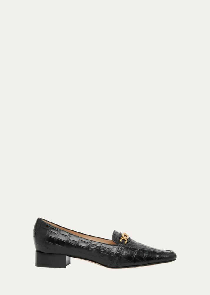 TOM FORD Whitney Crocodile-Embossed Leather Loafers Cover