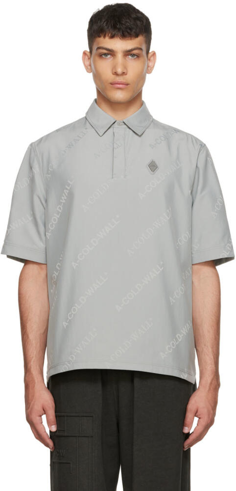 A-COLD-WALL* Gray Nylon Polo Cover